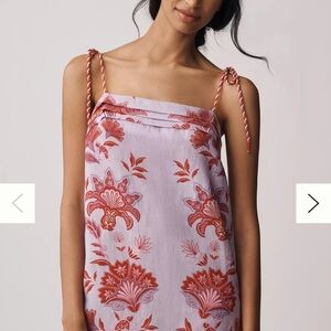 FARM Rio Lilac and Red Floral Mini Dress